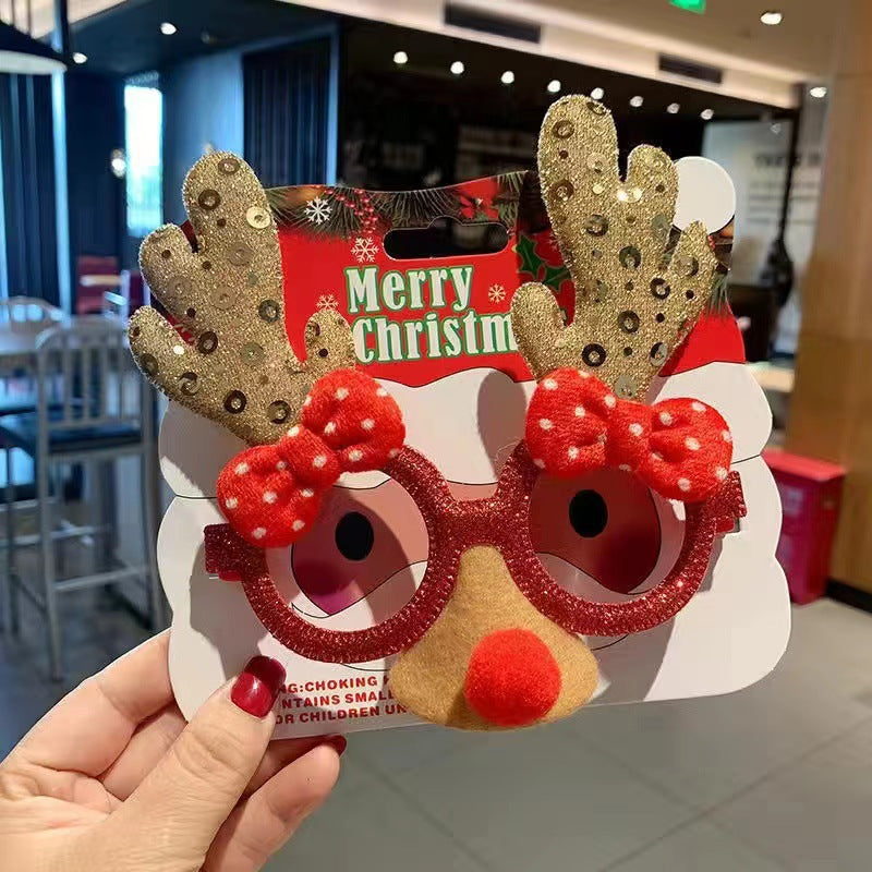 2026 New Christmas Glasses Party Decorations
