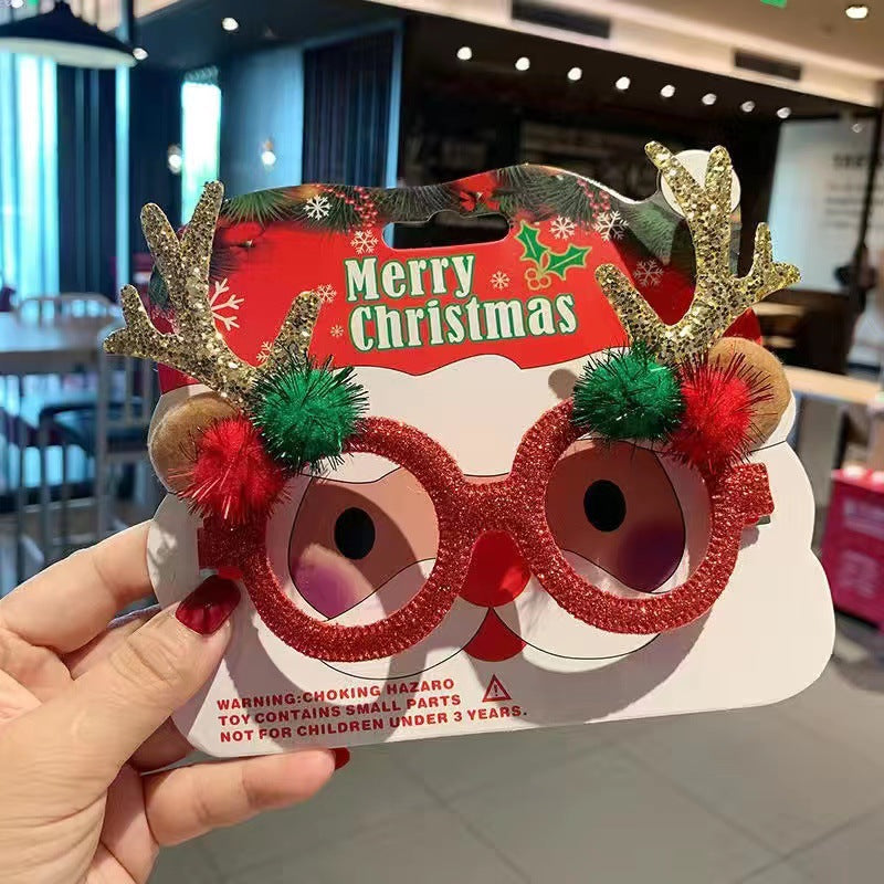 2026 New Christmas Glasses Party Decorations