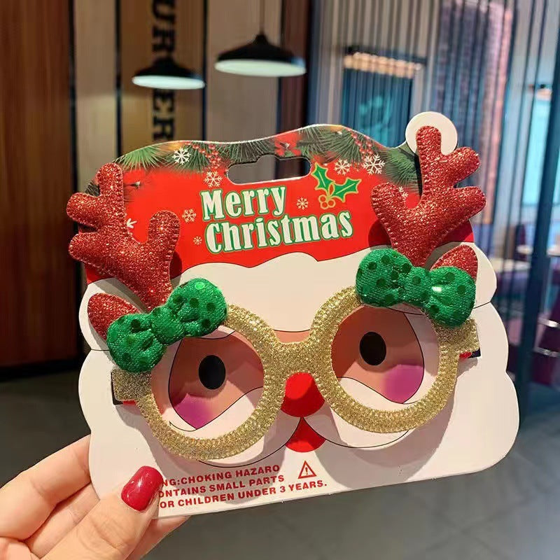2026 New Christmas Glasses Party Decorations