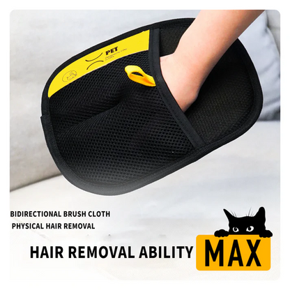 Pet hair cleaning gloves