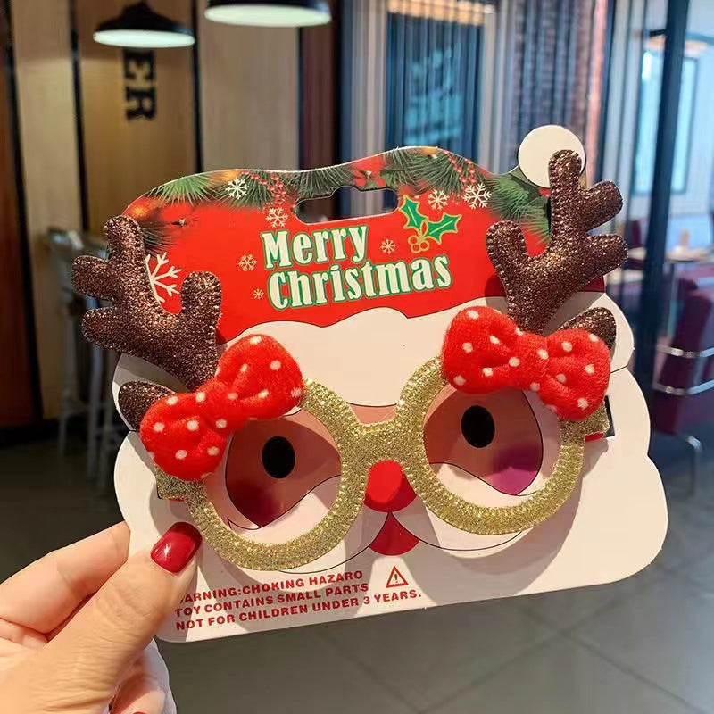 2026 New Christmas Glasses Party Decorations