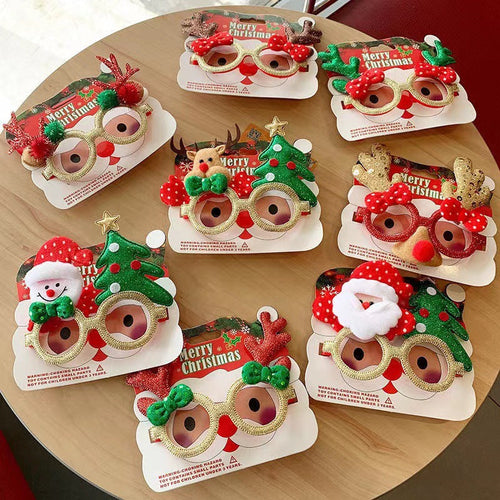 2026 New Christmas Glasses Party Decorations