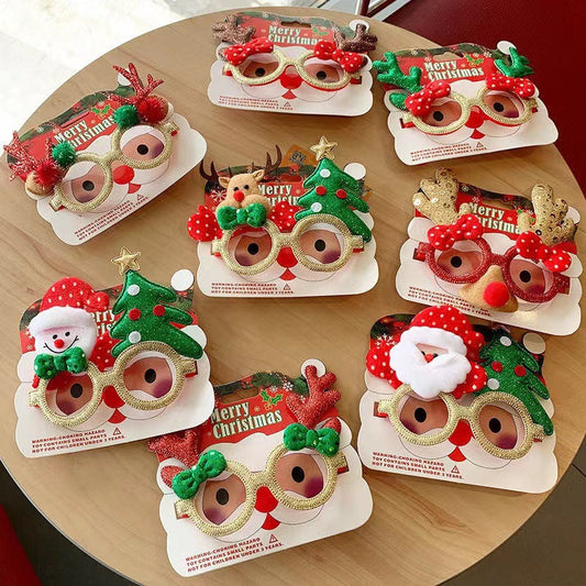 2026 New Christmas Glasses Party Decorations