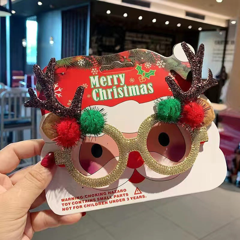2026 New Christmas Glasses Party Decorations