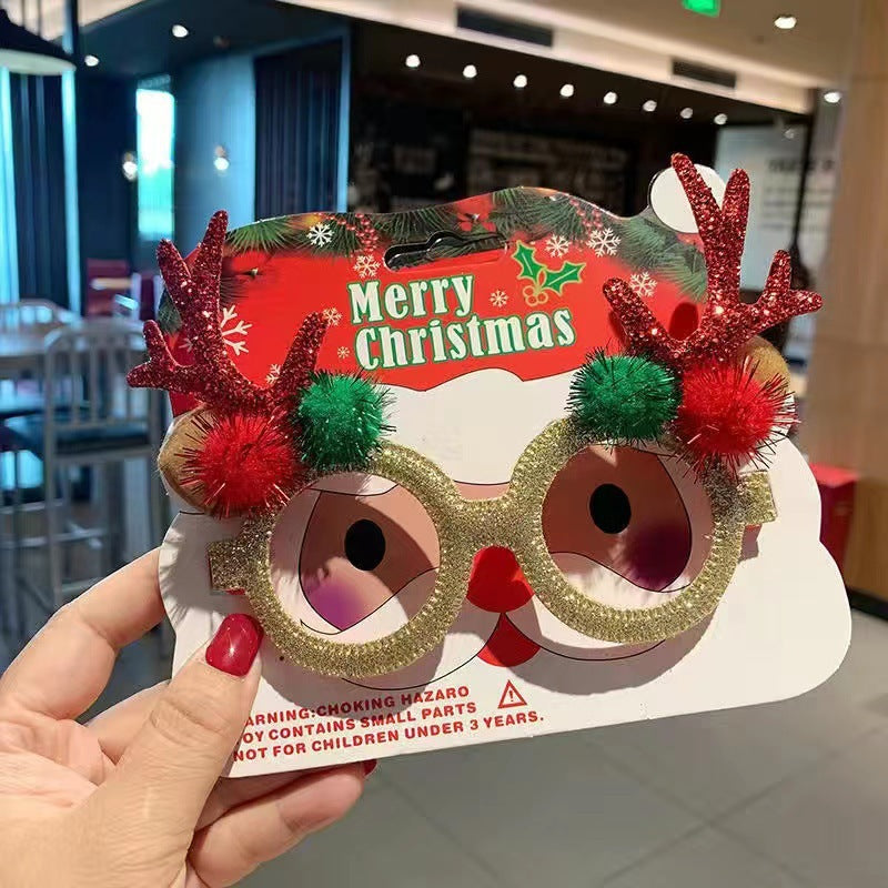 2026 New Christmas Glasses Party Decorations